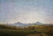 Caspar David Friedrich Bohmische Landschaft mit dem Milleschauer Germany oil painting artist